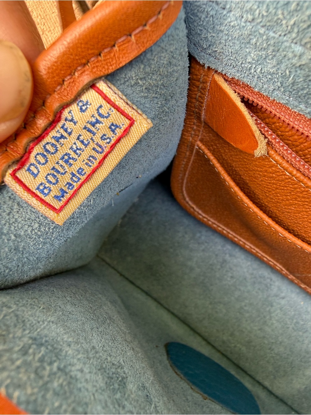 Dooney & Bourke Essex Collection Crossbody Bag In French Blue - Picture 7 of 16